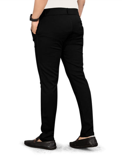 Men Slim Fit Lycra Blend Trousers (Pack of 1)